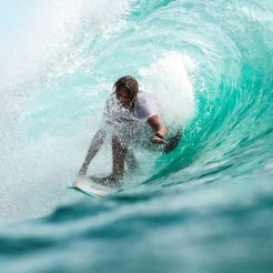 Surfer on a wave