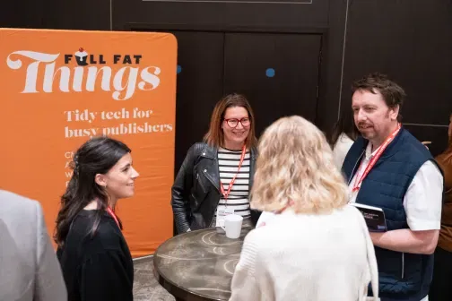 Full Fat Things staff and potential customers