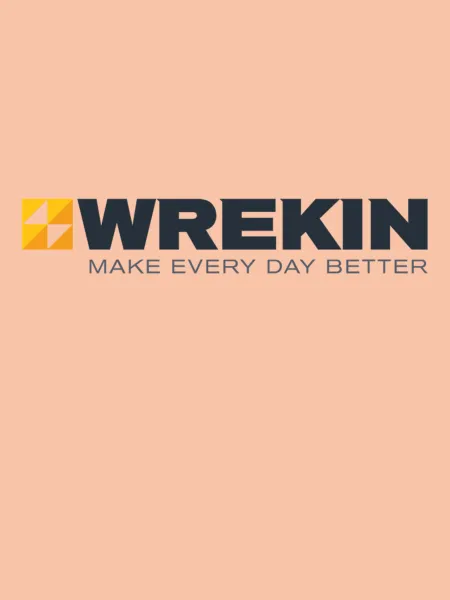logo with orange background