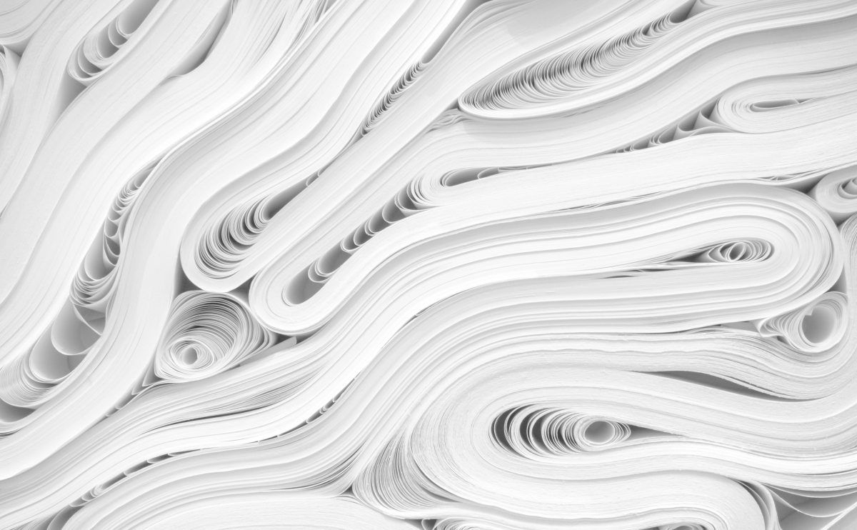 Reams of paper stacked on top of each other