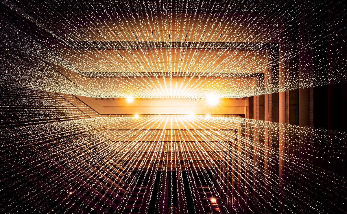 Laser lights illustrating Digital Transformation