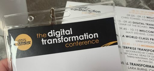 Digital Transformation Conference lanyard card