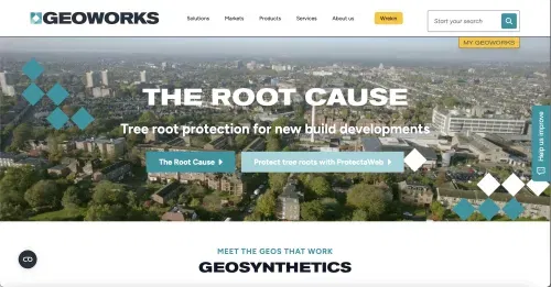 screenshot of website